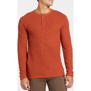 Alpine Design Men's‎ Mountain Long Sleeve Henley Shirt NWT Burnt Orange Large